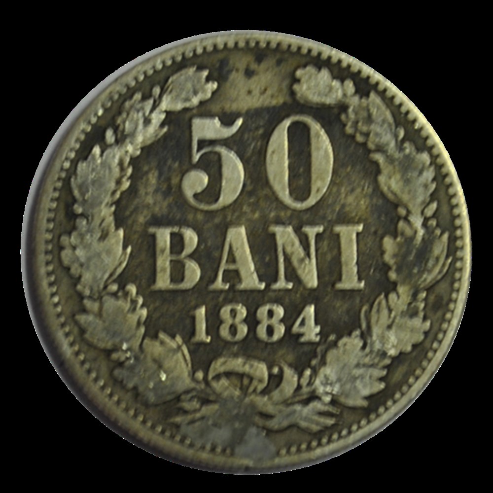 50 Bani Charles Ier 1884 monnaies 50 bani charles ier 1884