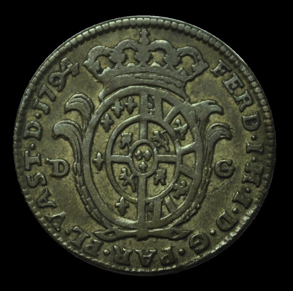 Duché de Parme - Ferdinand de Bourbon 20 Soldi ST Thoma 1794 monnaies duche de parme ferdinand de bourbon 20 soldi st thoma 1794