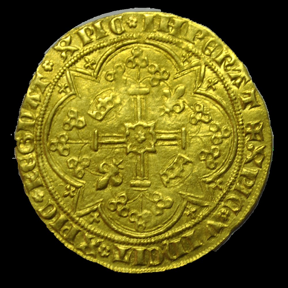 Comte d'orange Raymond IV franc à pied 1365 monnaies comte orange raymond iv franc a pied 1365