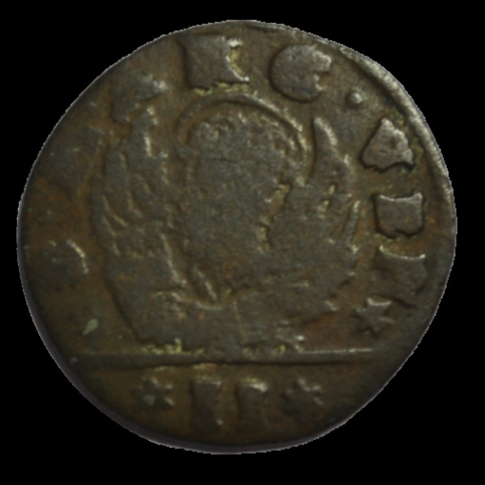 Venise , monnaie frappé pour la Dalmatie et l'Albanie 2 soldi 1684-1691 monnaies venise monnaie frappe pour la dalmatie et albanie 2 soldi 1684 1691