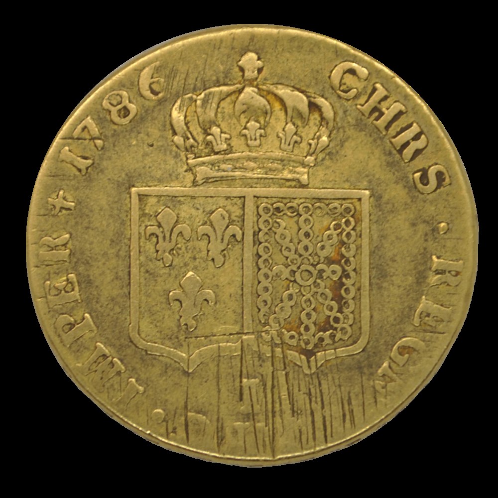 Louis XVI Double louis d'or 1786 I monnaies louis xvi double louis or 1786 i