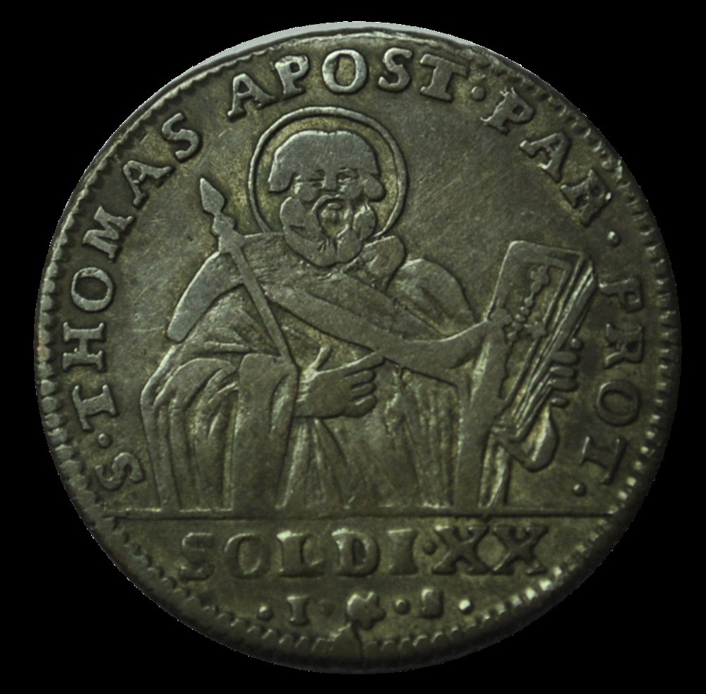 Duché de Parme - Ferdinand de Bourbon 20 Soldi ST Thoma 1794 monnaies duche de parme ferdinand de bourbon 20 soldi st thoma 1794