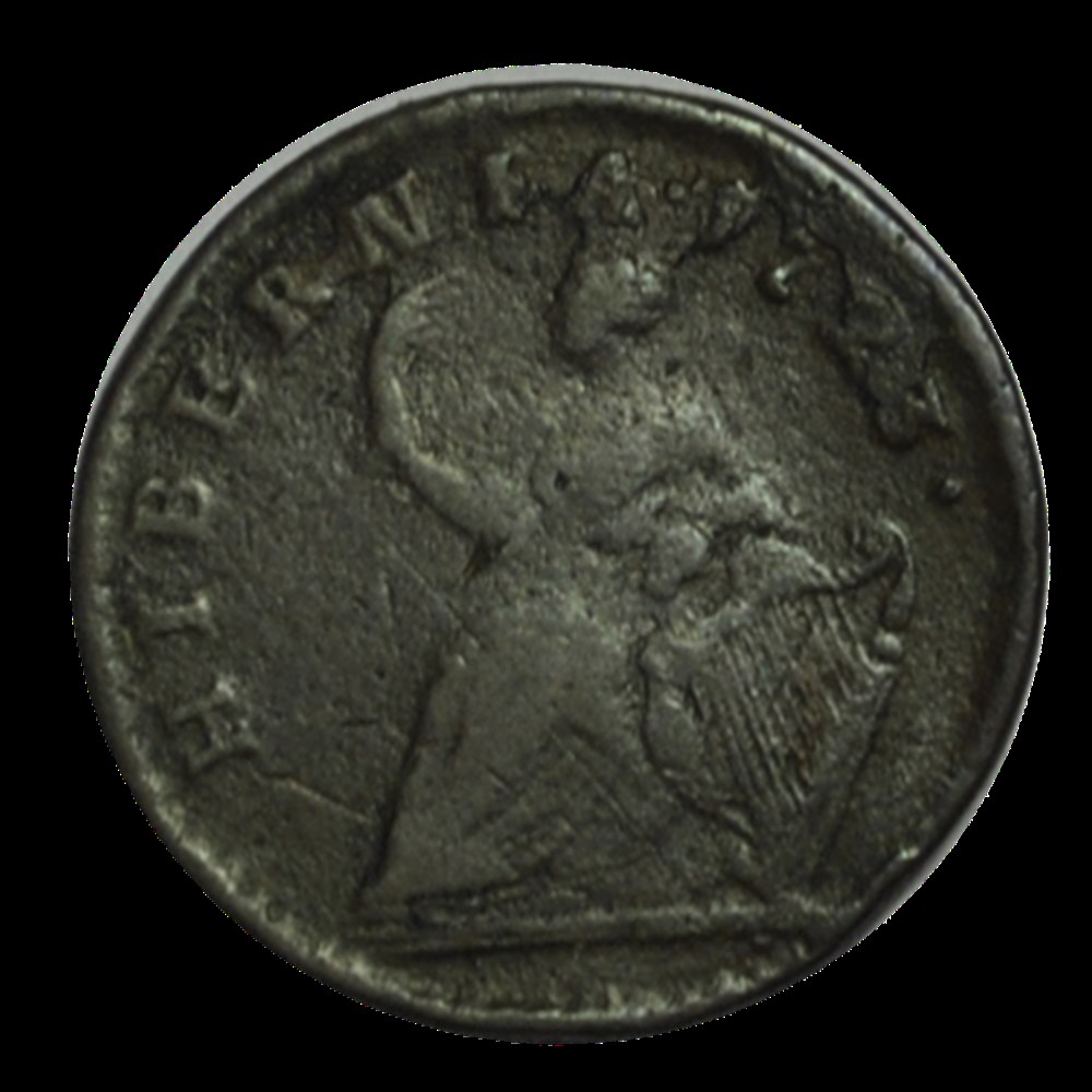 Farthing, 3eme Type Georges Ier - Hibernia 1723 monnaies farthing 3eme type georges ier hibernia 1723