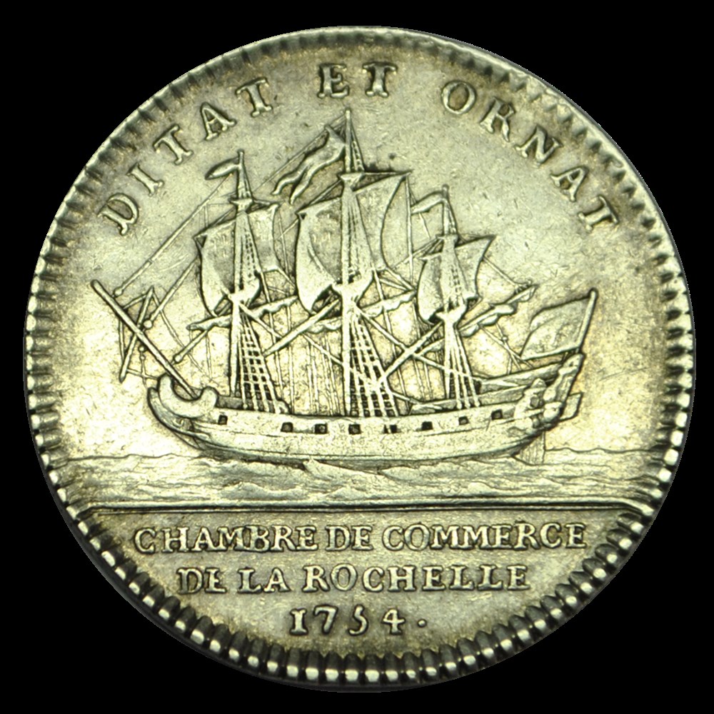 CHAMBRES DE COMMERCE Louis XV 1754 La Rochelle monnaies chambres de commerce louis xv 1754 la rochelle