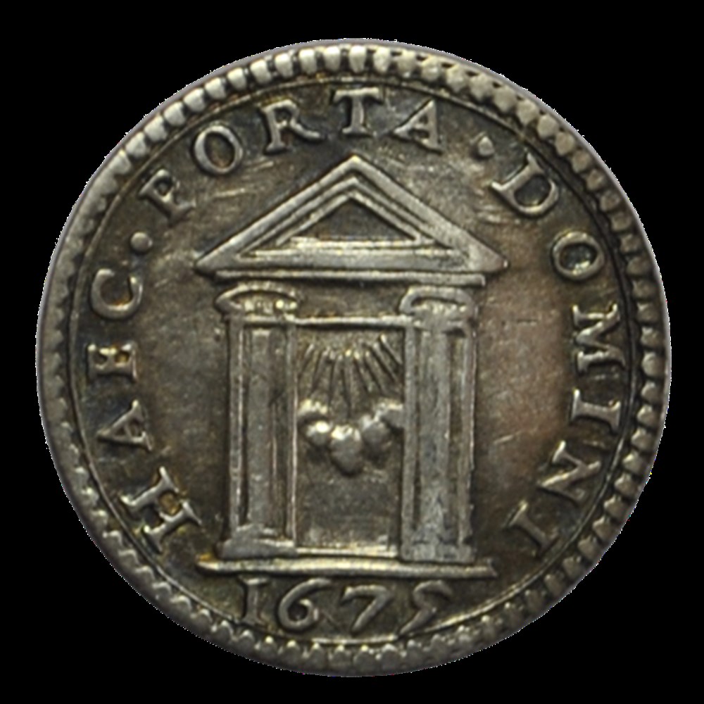 Clement X 1/2 Grosso 1675 monnaies clement x 1 2 grosso 1675