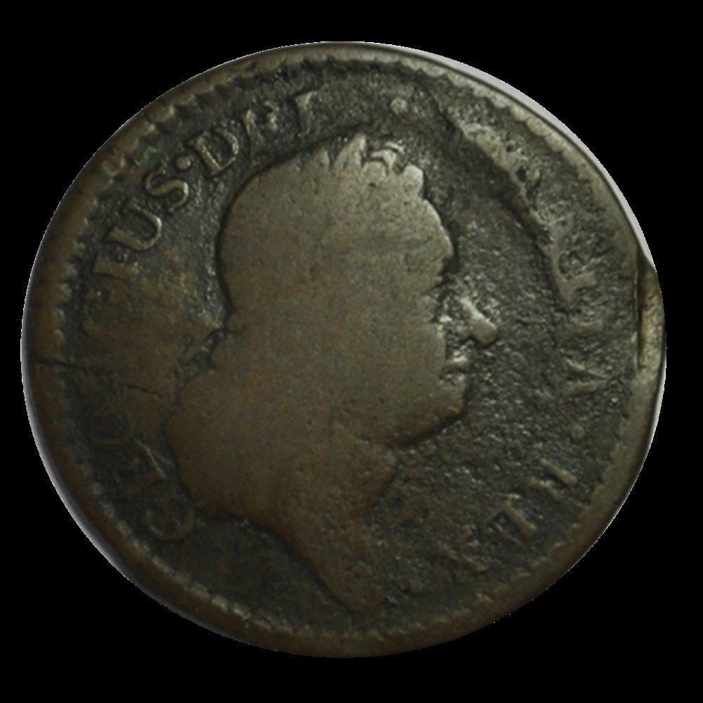 Farthing, 3eme Type Georges Ier - Hibernia 1723 monnaies farthing 3eme type georges ier hibernia 1723