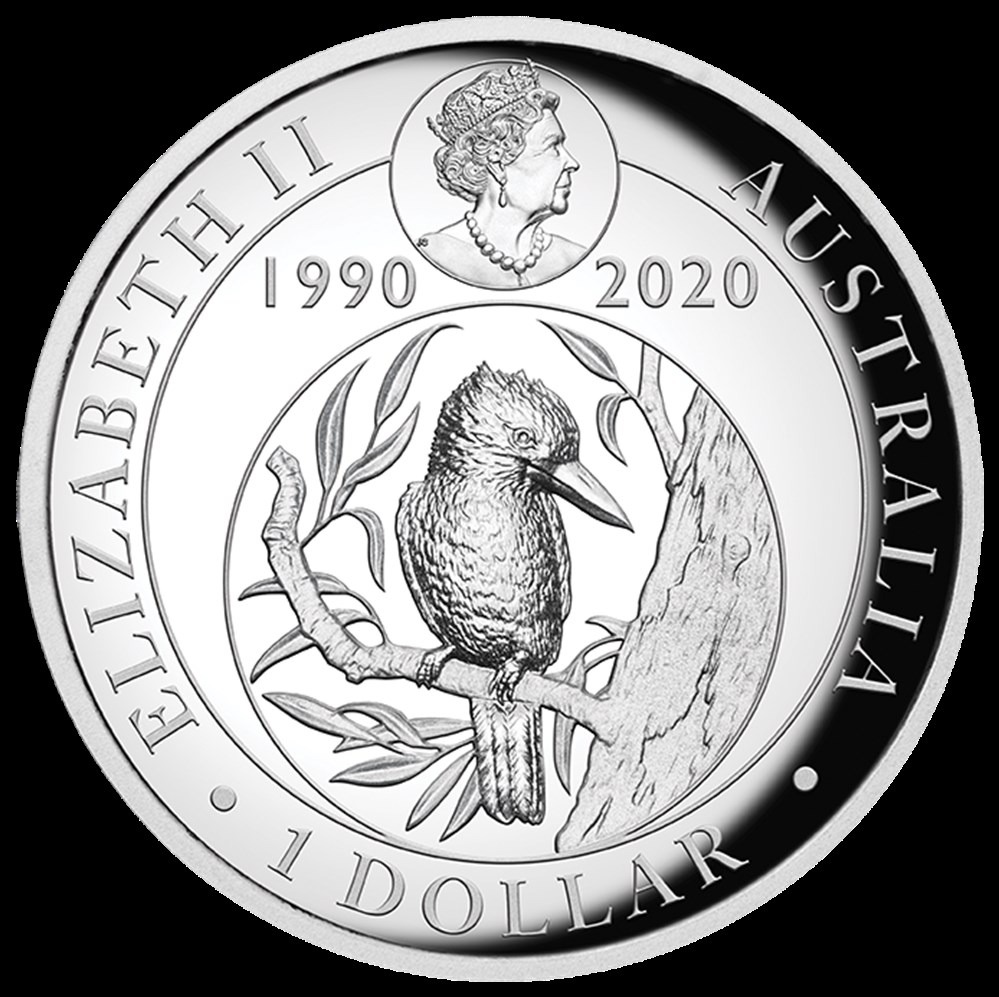 Kookaburra 1 Once 2020 High Relief 30e anniversaire monnaies kookaburra 1 once 2020 high relief 30e anniversaire