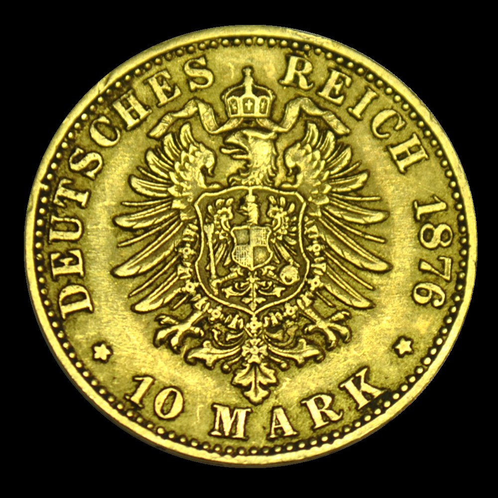 Allemagne - Baden - 10 marks - Frédéric Ier - 1876 monnaies allemagne baden 10 marks frederic ier 1876