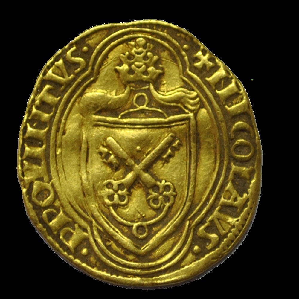 Nicola V Ducat 1447-1453 monnaies nicola v ducat 1447 1453