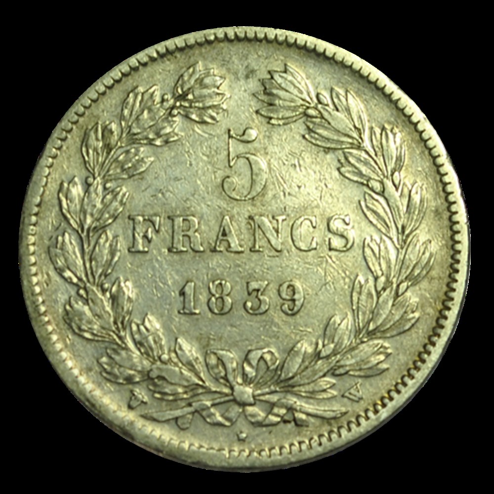 5 Francs Louis-Philippe 1839 K monnaies 5 francs louis philippe 1839 k