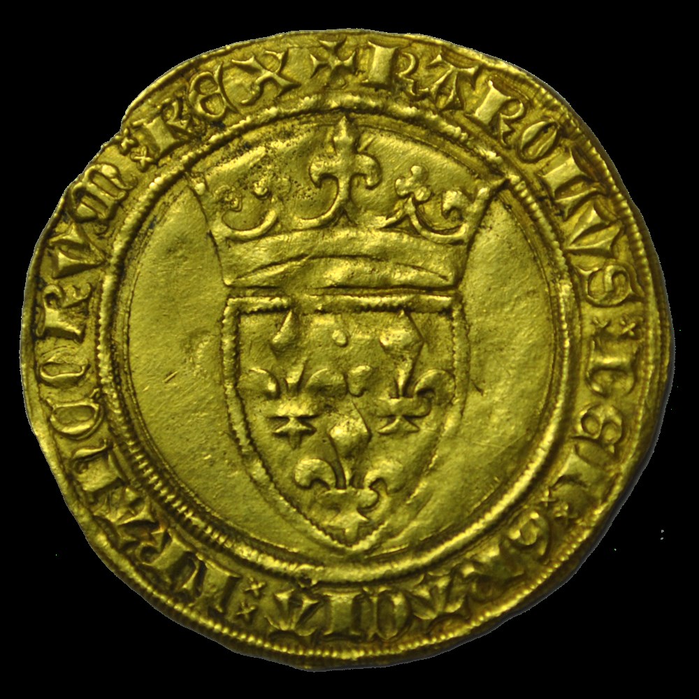 Charles VI ecu d'or à la couronne monnaies charles vi ecu or a la couronne