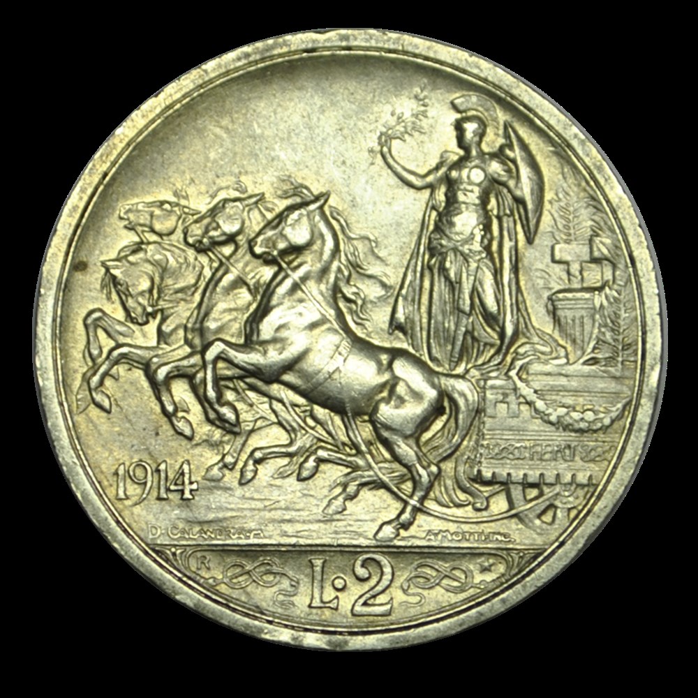 Victor Emmanuel III 2 Lire 1914 R monnaies victor emmanuel iii 2 lire 1914 r