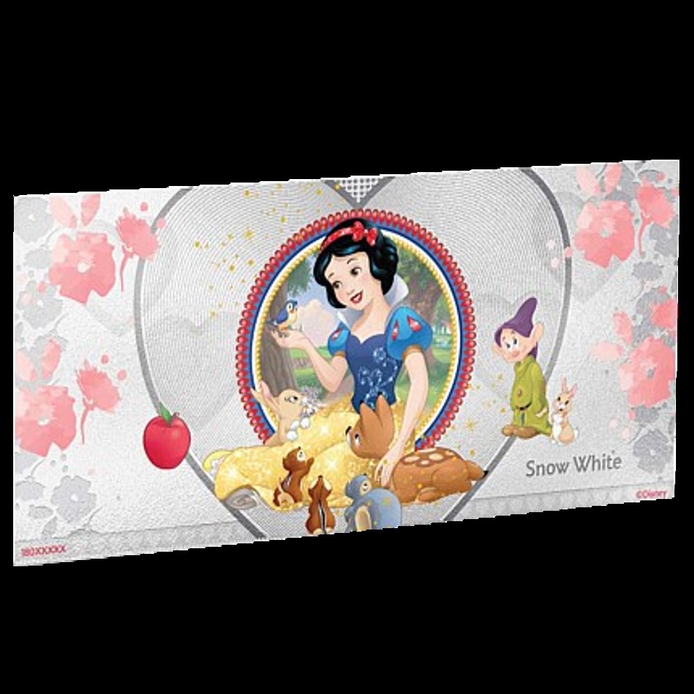 Princesse Disney - Blanche Neige Billet Argent monnaies princesse disney blanche neige billet argent