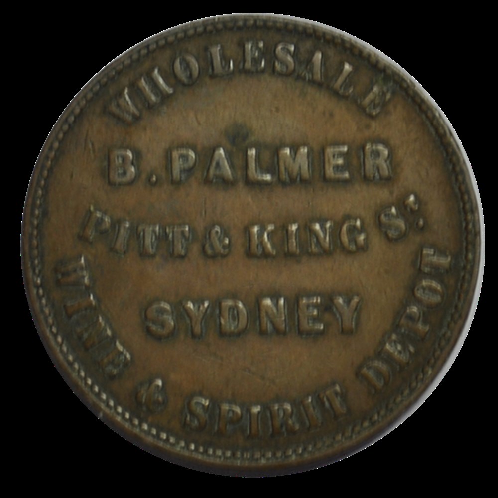 1 Penny 1862 B. Palmer - Sydney, Nouvelle-Galles du Sud monnaies 1 penny 1862 b palmer sydney nouvelle galles du sud