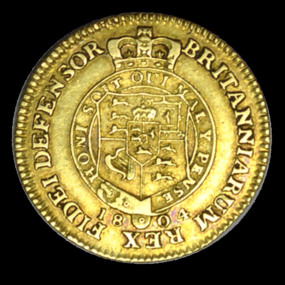 monnaies george iii demi guinee 1804