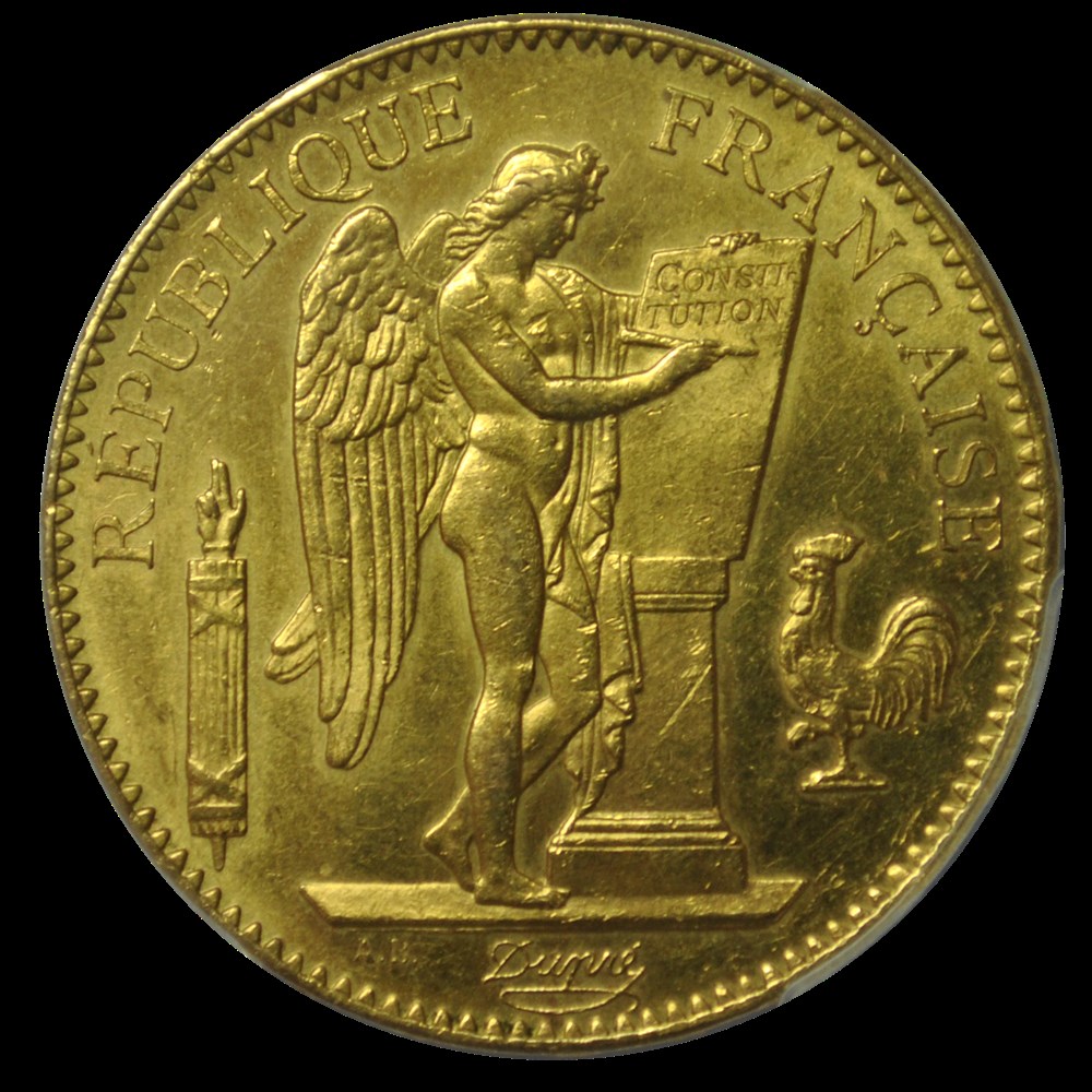 Genie 100 francs 1882 A PCGS MS61 monnaies genie 100 francs 1882 a pcgs ms61