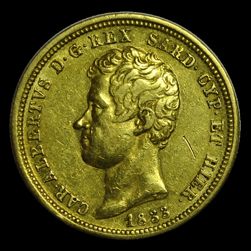 ITALIE - ROYAUME DE SARDAIGNE - CHARLES-ALBERT 50 LIRE 1833 Turin monnaies italie royaume de sardaigne charles albert 50 lire 1833 turin