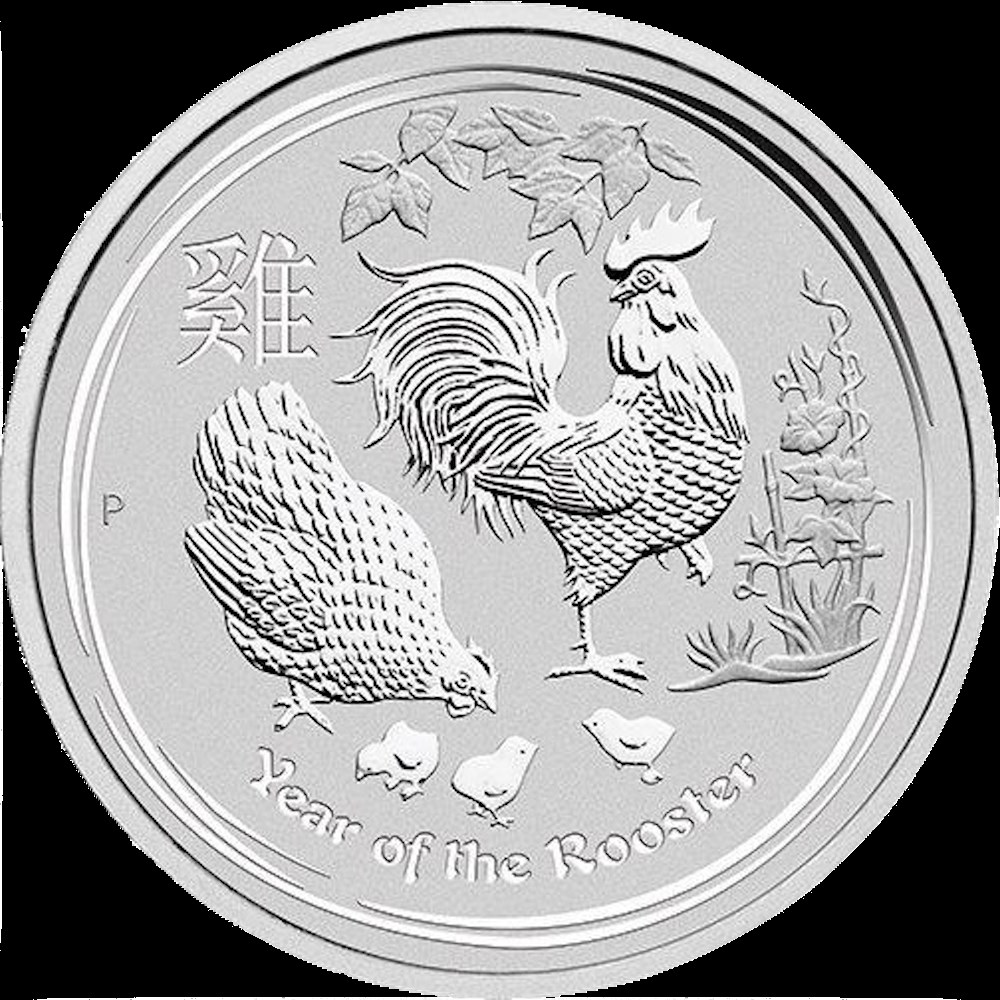 monnaies australian lunar annee du coq 1oz argent high relief 2017