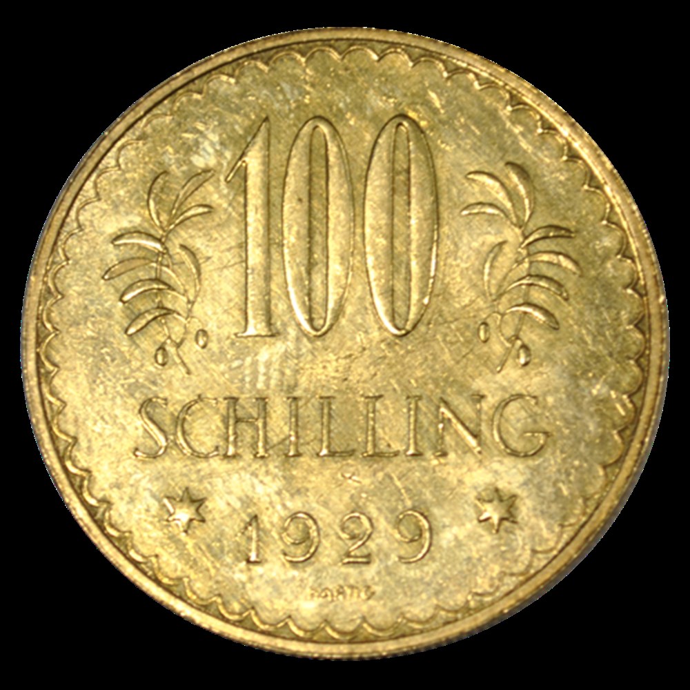 100 Schilling Aigle héraldique aux armes de l'Autriche 1929 Vienne monnaies 100 schilling aigle heraldique aux armes de autriche 1929 vienne