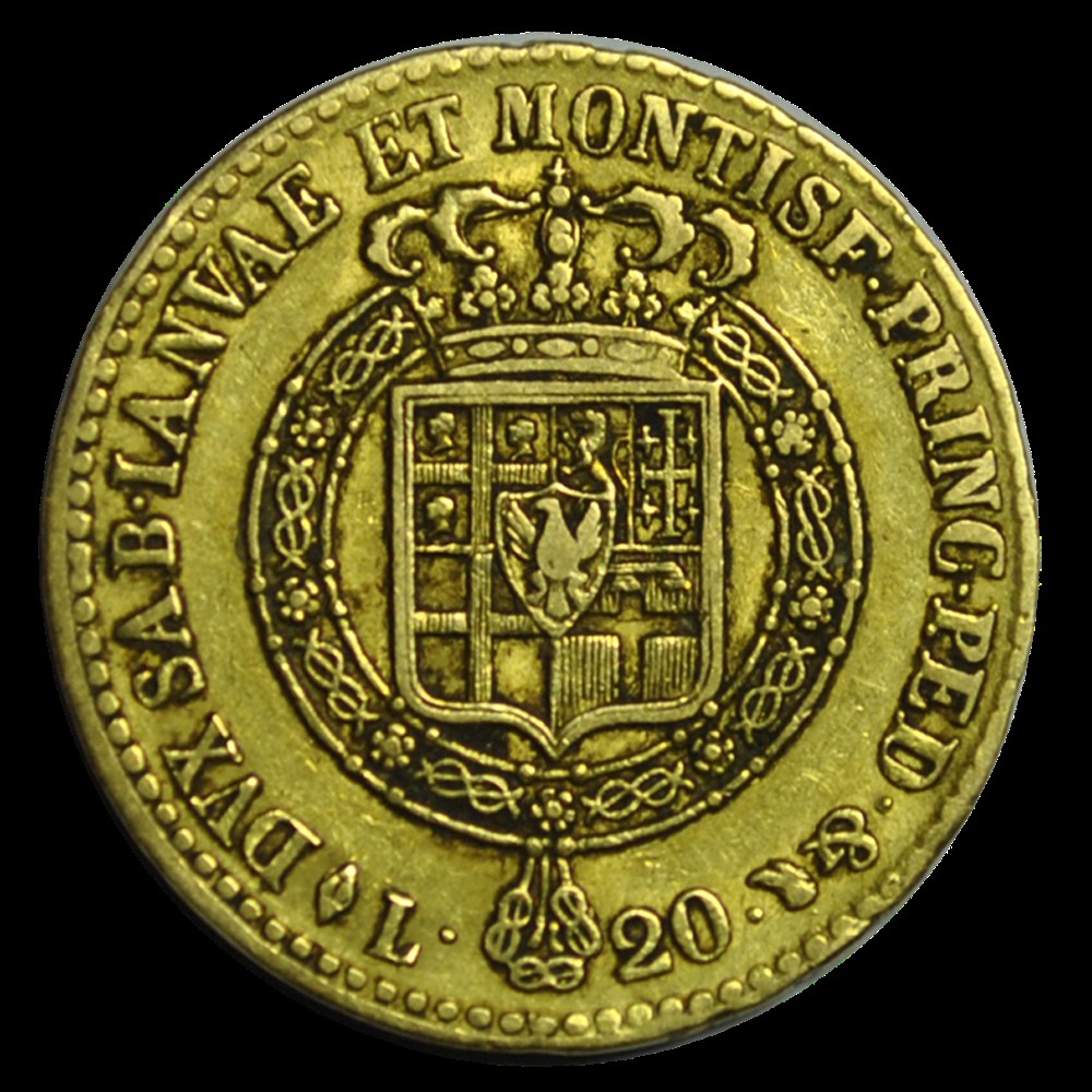 monnaies italie royaume de sardaigne victor emmanuel ier 20 lire 1820 turin