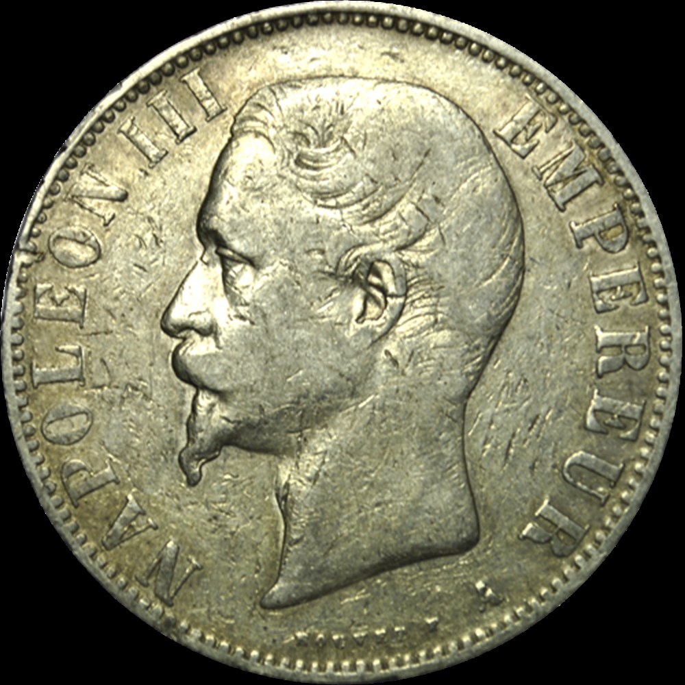 5 Francs Napoléon III, Tête Nue 1856 A monnaies 5 francs napoleon iii tete nue 1856 a