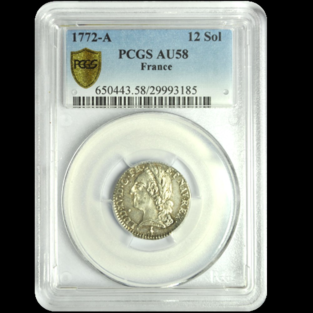 12 Sols Louis XV 1772 A monnaies 12 sols louis xv 1772 a