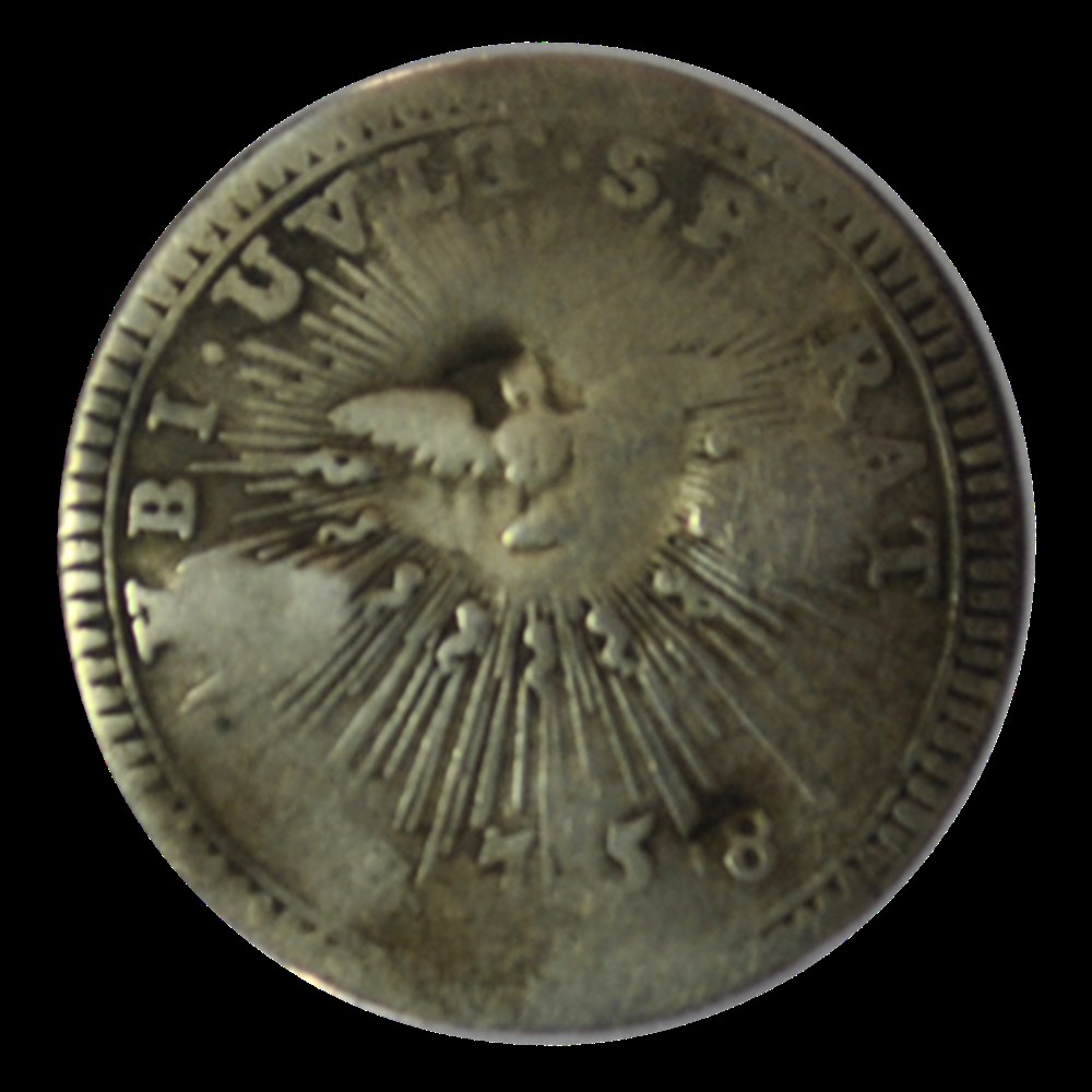 Grosso , Siége vacant 1758 monnaies grosso siege vacant 1758