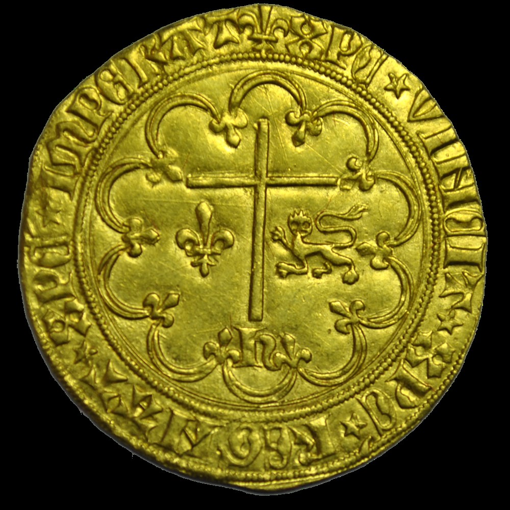 Henri VI de Lancaster Salut d'or St Lo monnaies henri vi de lancaster salut or st lo