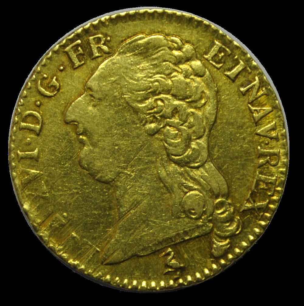 Louis XVI Louis D'or 1787A monnaies louis xvi louis or 1787a