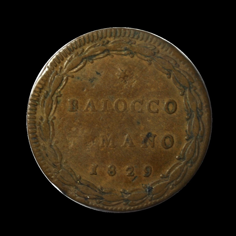 Pie VIII -Baiocchi-1829 monnaies pie viii baiocchi 1829