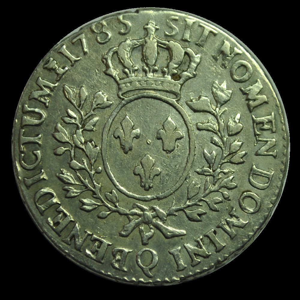 LOUIS XVI Demi-écu aux branches d'olivier 1785 Q monnaies louis xvi demi ecu aux branches olivier 1785 q