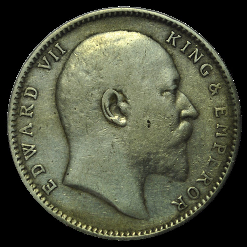 one rupee india 1906 edward VII monnaies one rupee india 1906 edward vii