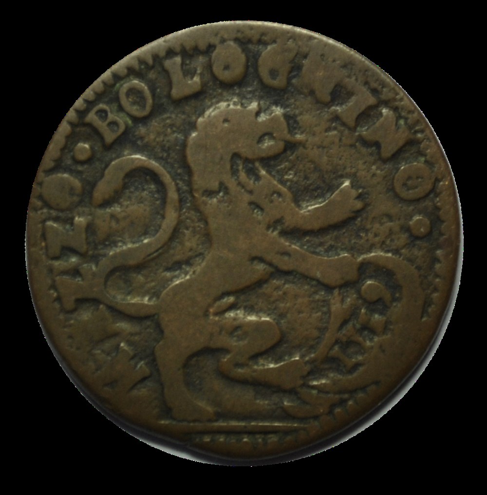 Demi Bolognigno États Pontificaux - Bologne 1719 monnaies demi bolognigno etats pontificaux bologne 1719