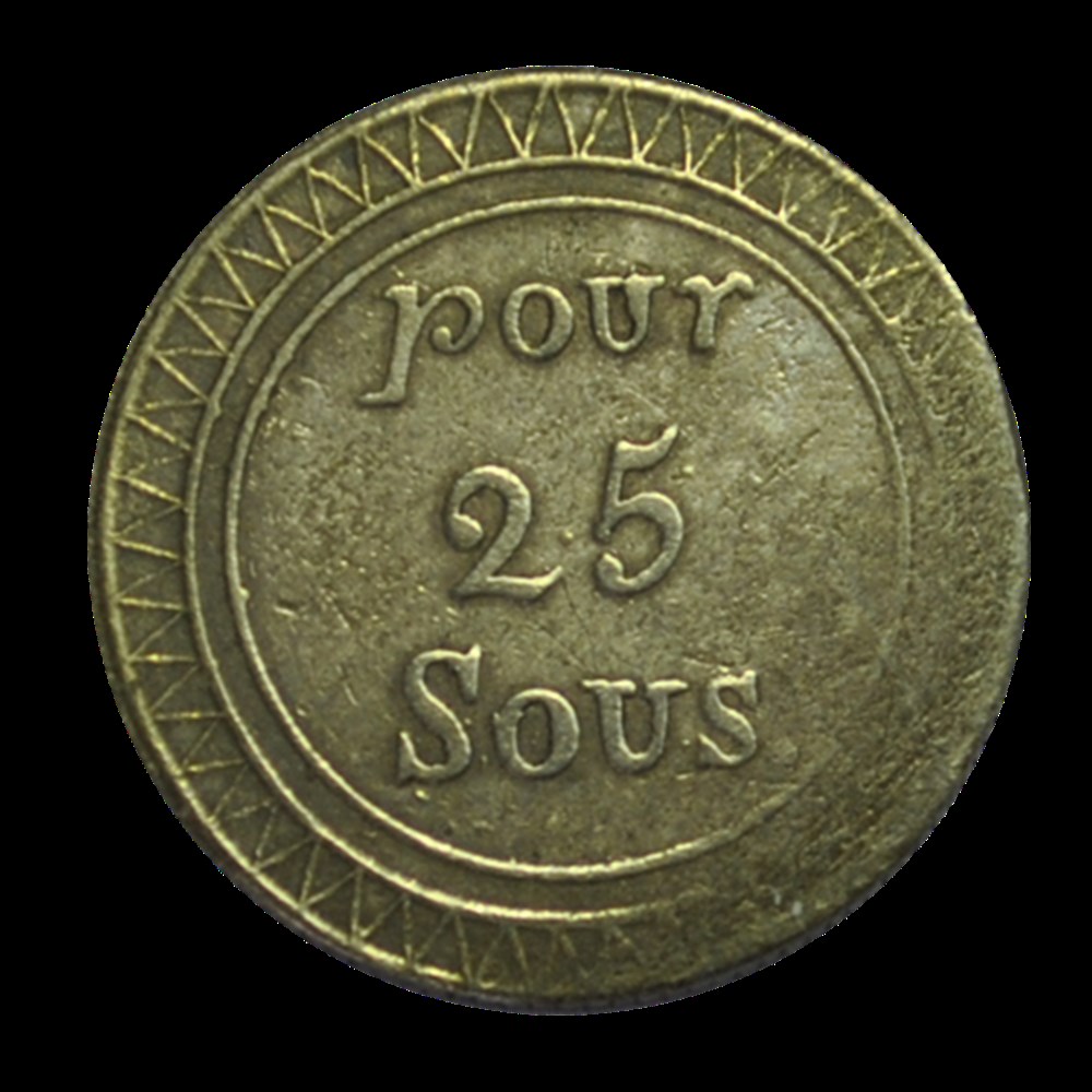 Ile Maurice et Reunion , 25 sous (1822) monnaies ile maurice et reunion 25 sous 1822