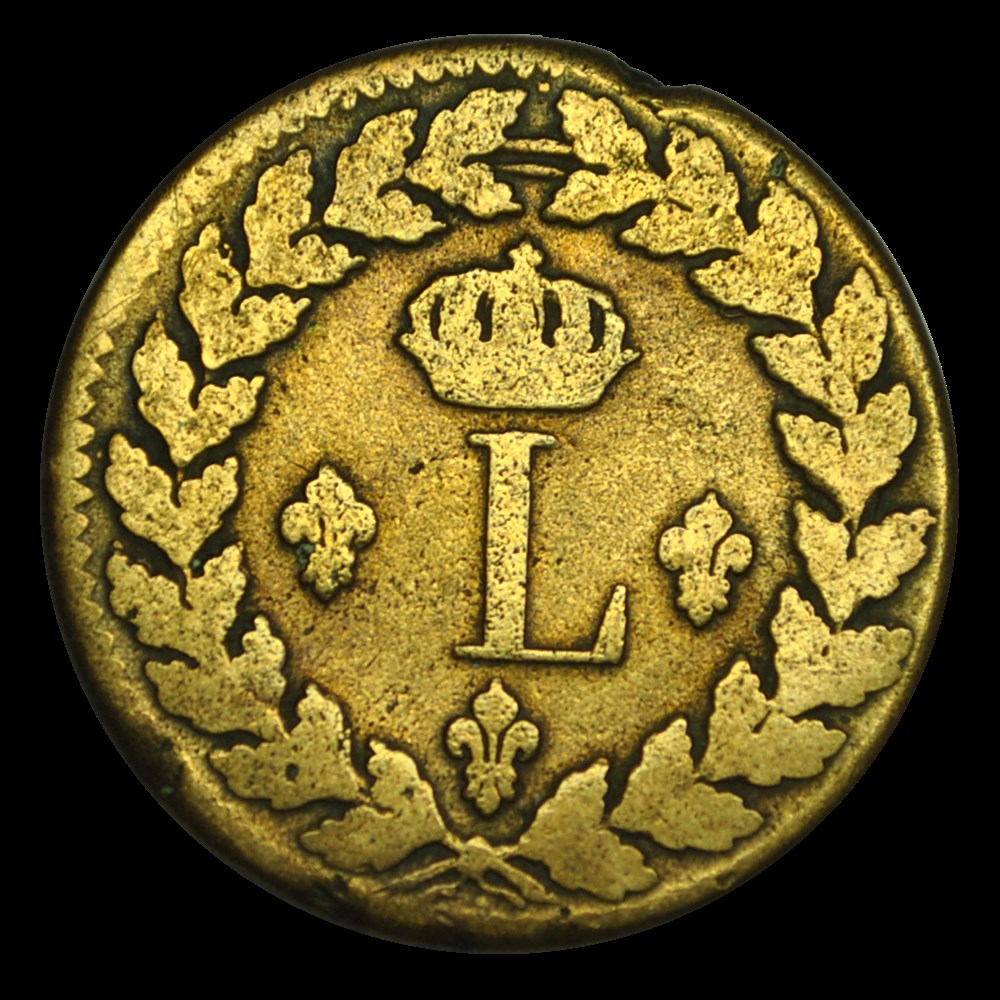 Un décime à l’L couronnée 1815 BB monnaies un decime a l l couronnee 1815 bb