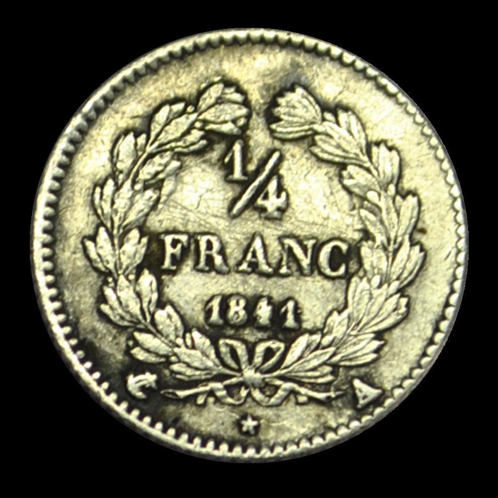 Louis-Philippe 1/4 franc 1841 A monnaies louis philippe 1 4 franc 1841 a