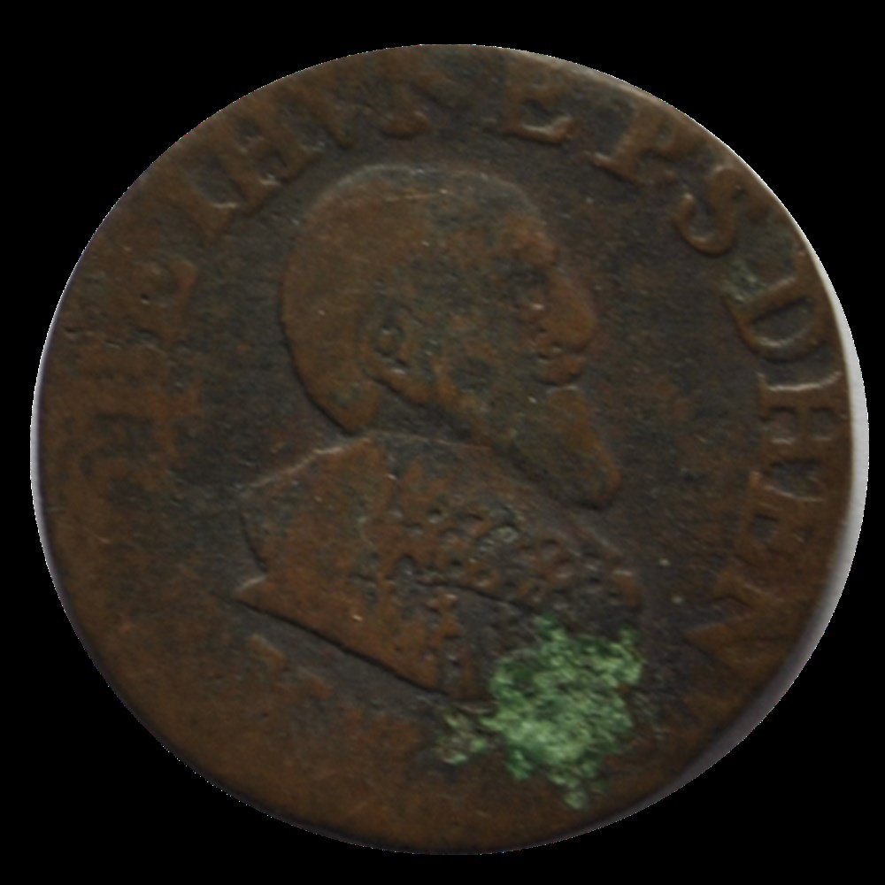 Berry - Boisbelle-Henrichemont - Maximilien de Béthume, Double tournois monnaies berry boisbelle henrichemont maximilien de bethume double tournois