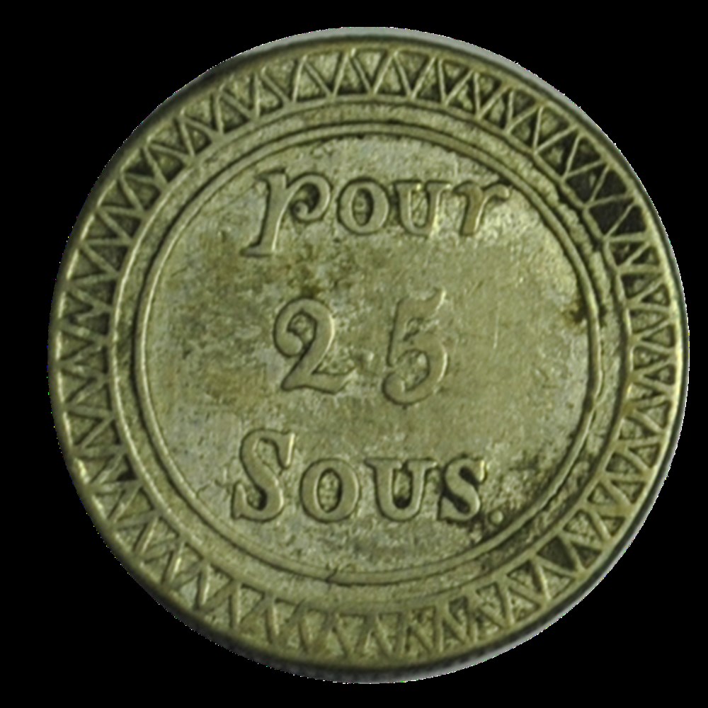Ile Maurice et Reunion , 25 sous (1822) monnaies ile maurice et reunion 25 sous 1822