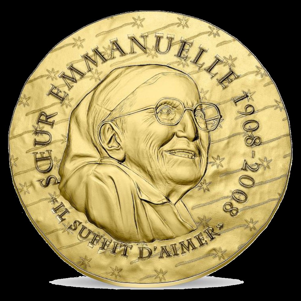 50 Euro Soeur Emmanuel 2020 monnaies 50 euro soeur emmanuel 2020