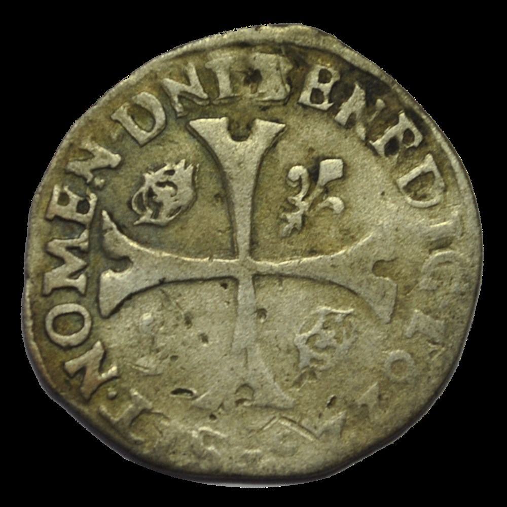 LOUIS XIII Douzain huguenot 1622 N monnaies louis xiii douzain huguenot 1622 n