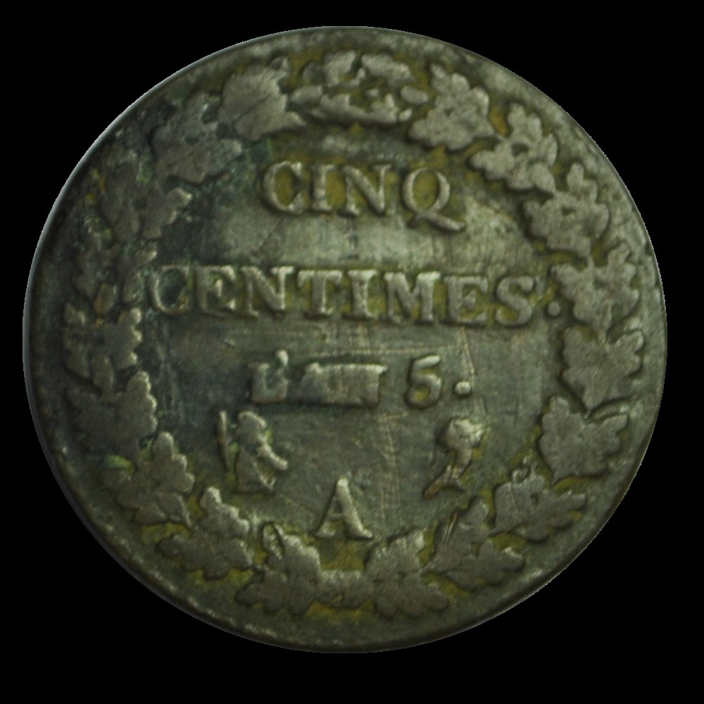 Cinq centimes Dupré An5 A monnaies cinq centimes dupre an5 a
