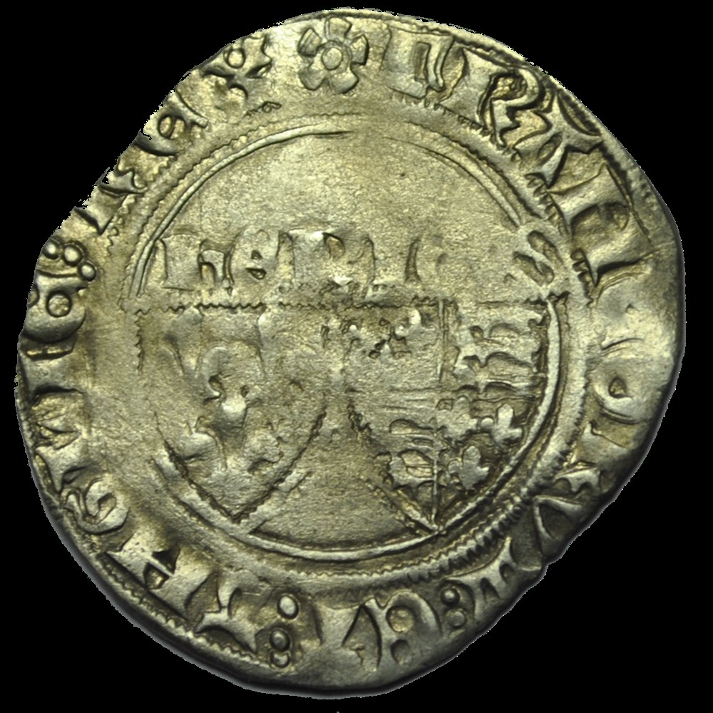 Henry VI de Lancaster Blancs au écu 1422 Troyes monnaies henry vi de lancaster blancs au ecu 1422 troyes