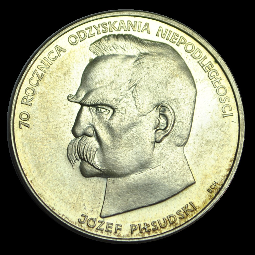 monnaies marechal pilsudski 50 000 zlotych 70e anniversaire de l independance 1988 varsovie