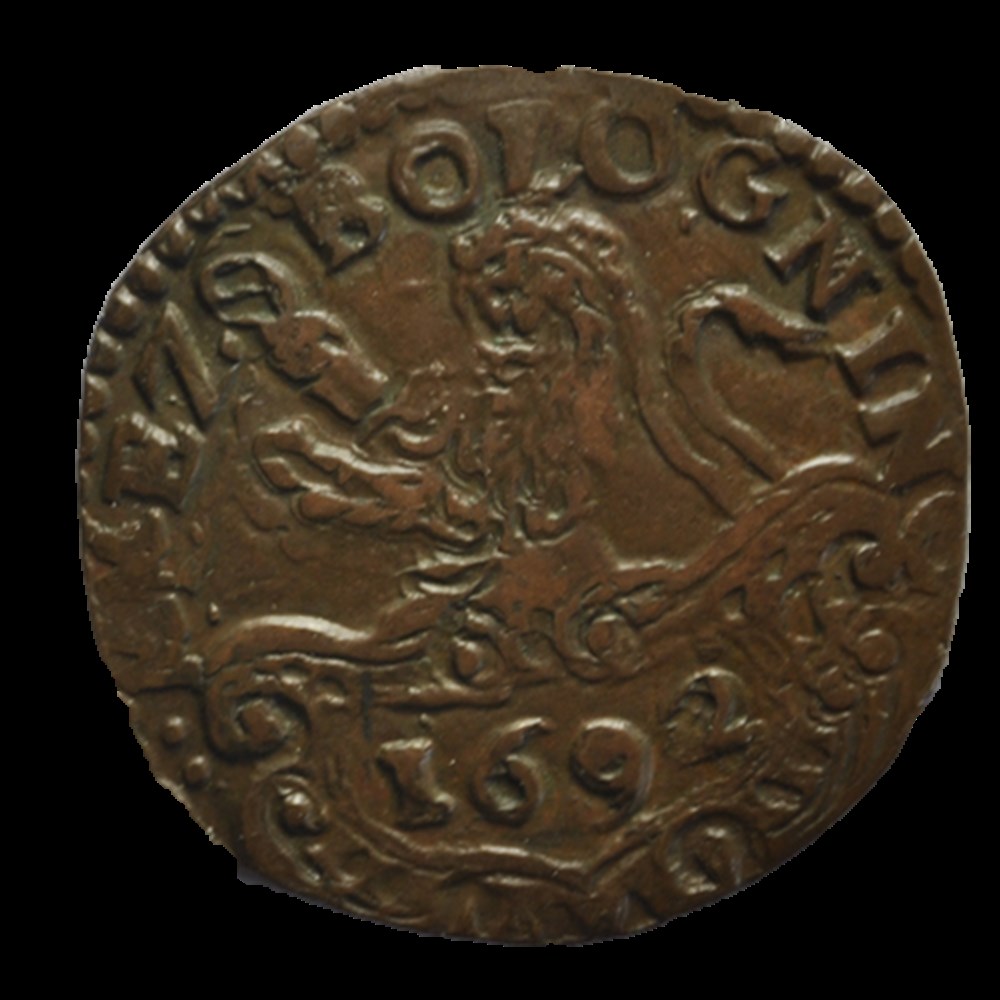 monnaies bologne demi bolognini innocent xii 1692