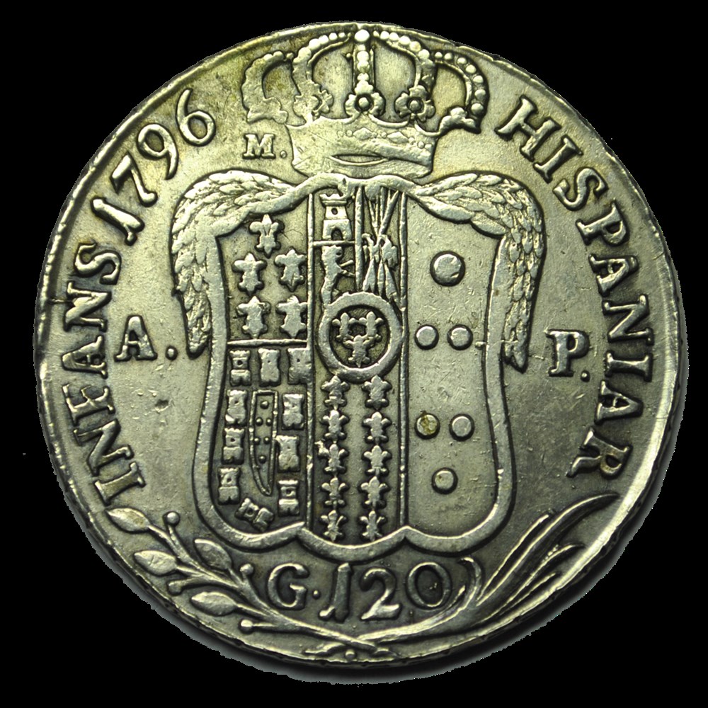 monnaies ferdinand iv 120 grana 1796 naples