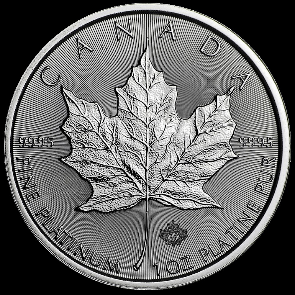 Maple Leaf 1 Once Platine monnaies maple leaf 1 once platine