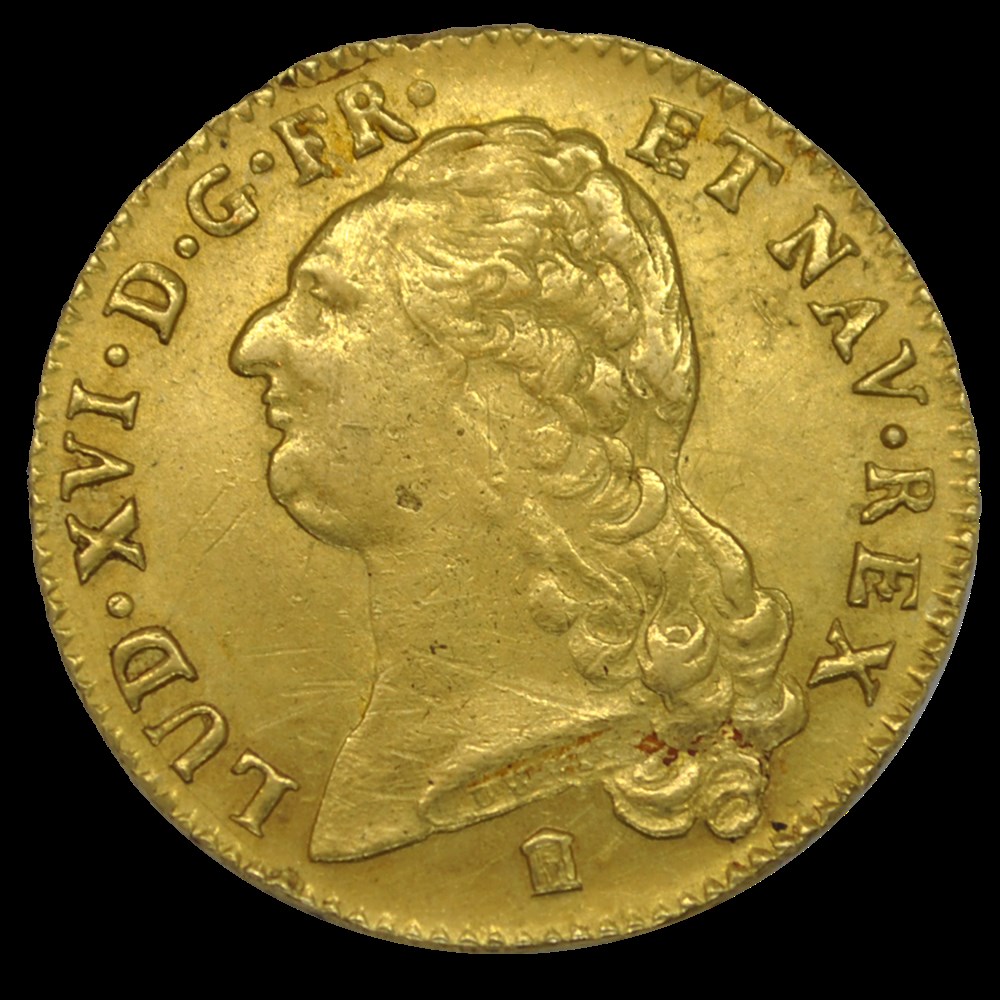 monnaies louis xvi double louis or 1786 k