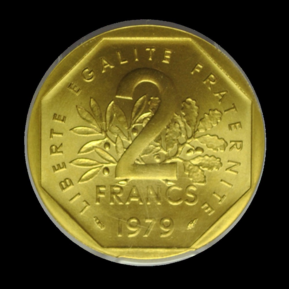 Piéfort or de 2 francs Semeuse, 1979 Pessac monnaies piefort or de 2 francs semeuse 1979 pessac