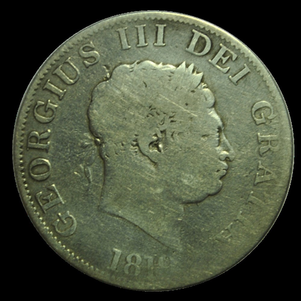 Demi Crown Georges III type à la petite tête 1819 monnaies demi crown georges iii type a la petite tete 1819