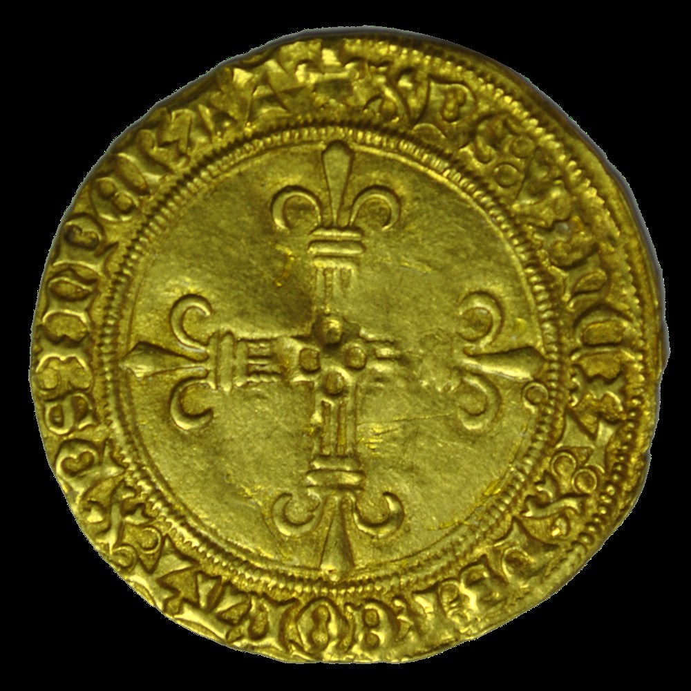 Charles VIII Ecu d'or au soleil 1494 Poitier monnaies charles viii ecu or au soleil 1494 poitier